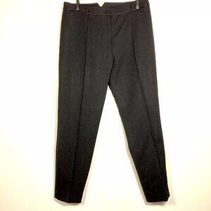 The Fold London Dress Pants UK 12 US 8 
Pintuck Tapered Trouser wool bl 28.5 ins